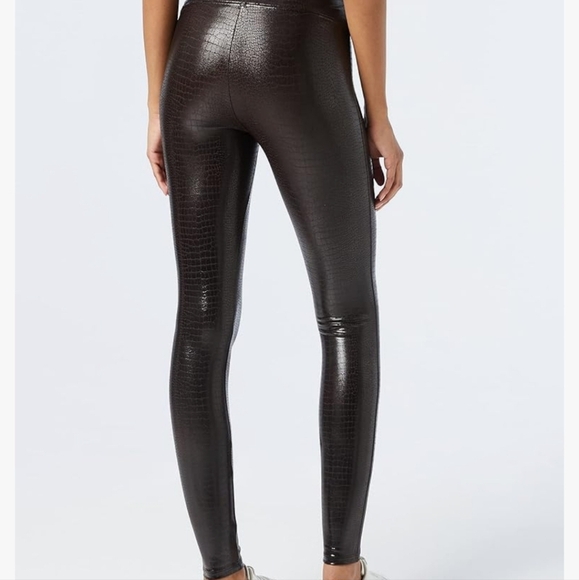 SPANX Croc Faux Leather Leggings - Picture 3 of 7